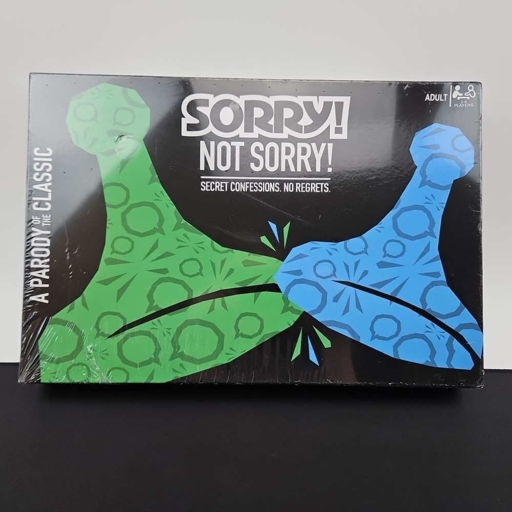 Hasbro Sorry Not Sorry! ‎ Secret Confessions. No Regrets. Adult Board Game New*